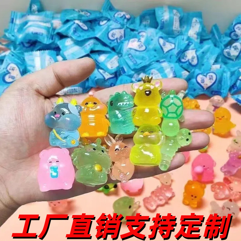 Luminous Miniature Blind Animal Blind Bag Mini Tiger Rabbit Doll Model Toy Simulation Item Boys Girls Blind Box