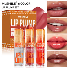 Cross-border Duck Full Lip Oil Lip Balm Set Mirror Lip Lacquer Pearlescent Lip Gloss Bubble Lip Color Lipstick Lip Balm Transparent Lip Balm