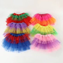 童半身裙;儿童表演服;半身裙
