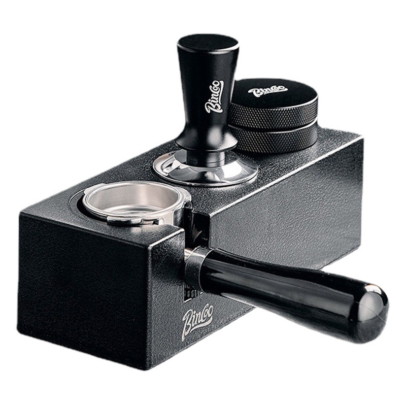 Bincoo multifuncional café base de prensado de polvo de martillo de polvo juego de polvo aparato de café italiano 51/58mm
