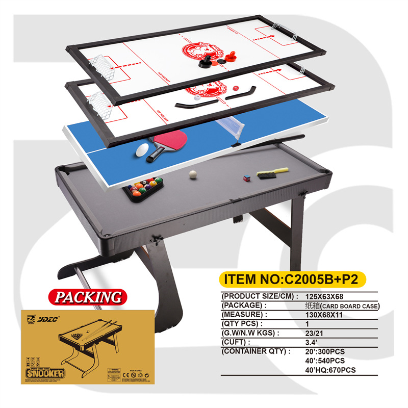 Mesa de billar multifuncional tres en uno cuatro en uno fútbol hockey hockey tenis de mesa de juego juguetes para niños