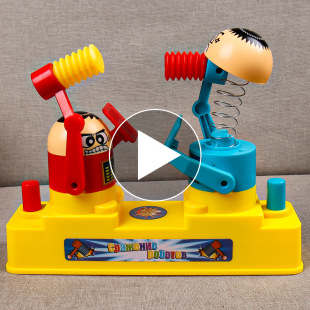 Parent-Child Interactive Toy Battle Little Man Two-Person Mutual Head Little Man Fighting Machine Children's Girl's Boy's Puzzle Game