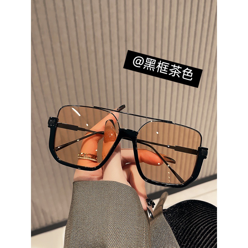 墨镜男大框透明黑色女夏季韩版眼镜男女通用茶色女2022年新款厂家