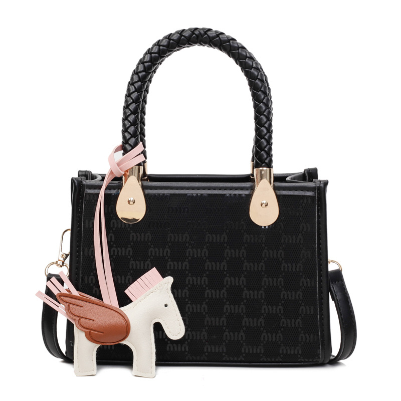 Estilo explosivo transfronterizo con un pequeño bolso cuadrado para mujer 2025 nuevo bolso de hombro tejido de todo fósforo de moda bolso de mensajero de moda