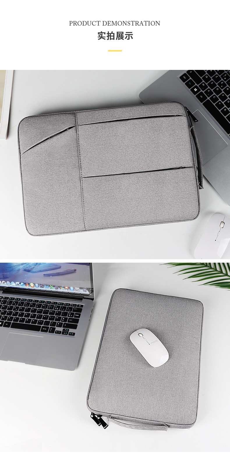 Wholesale portable notebook computer bag inner liner bag 1345.6-inch fashionable notebook with logo printing available undefined