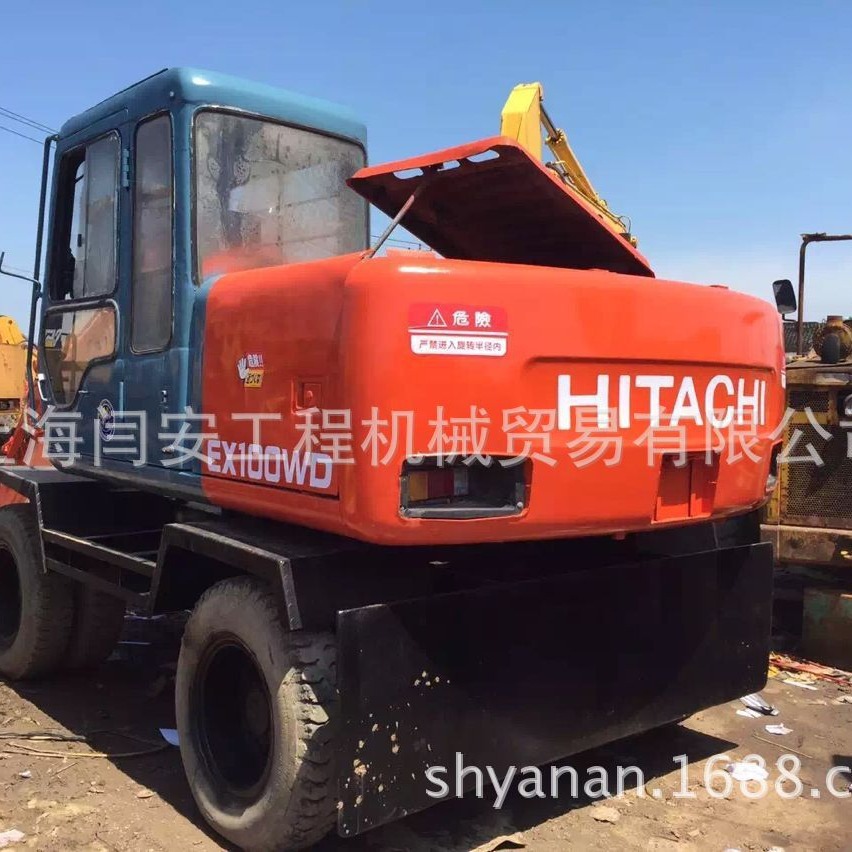 出售二手日立EX100D-1轮式挖掘机轮挖
