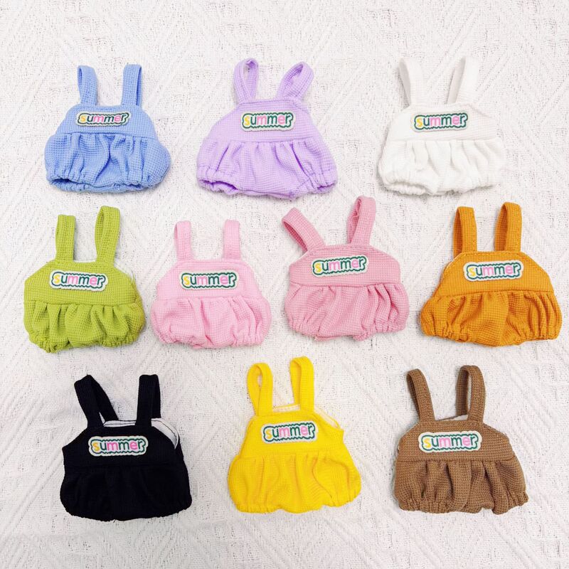 Manufacturer Wholesale 17cm Vinyl Toy Clothes, Waffle Suspenders, Doll Replacement Outfits