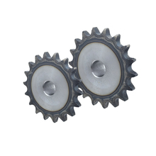 ♔45钢5分/6分平片工艺孔链轮10A/12A链条键槽顶丝齿8-80