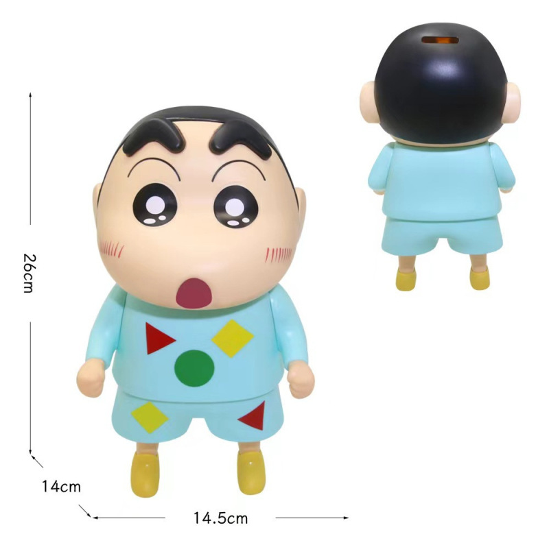 特大クレヨンしんちゃん 26 センチメートルフィギュアリビングルーム女性デスクトップ装飾品トレンディなビニール人形卸売|undefined