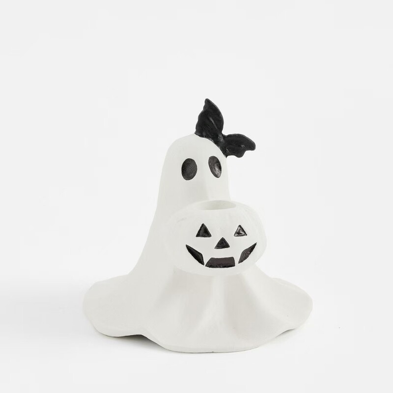 クロスボーダー新しいクリエイティブ樹脂クラフトゴーストカボチャ燭台ハロウィン装飾パーティーシーン装飾装飾品|undefined