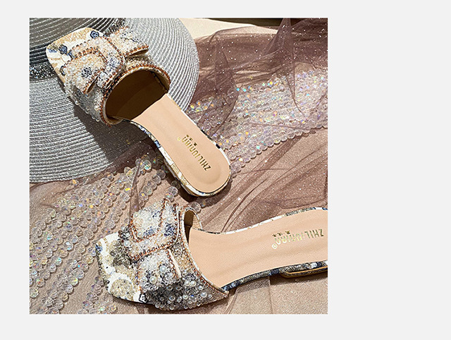 Pantofole con perle e sandali con strass per donna estivi_voghion.com