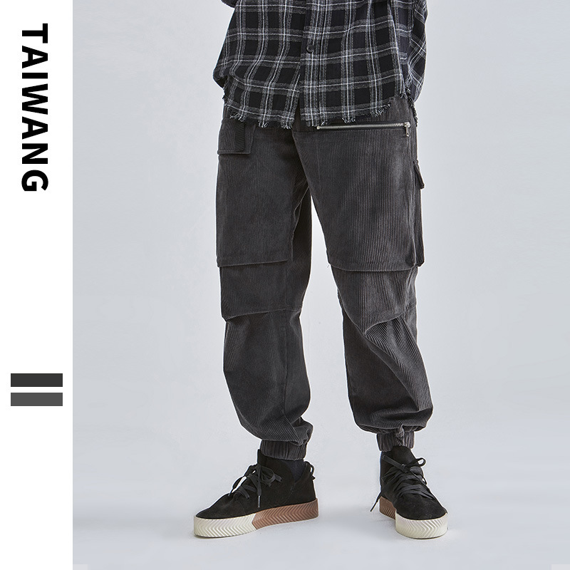 Herrenbekleidung Thai King Herrenbekleidung Tide Markenoveralls für Herren 2024 Herbst und Winter neue Herrenhosen Cordhosen für Herren_voghion.com