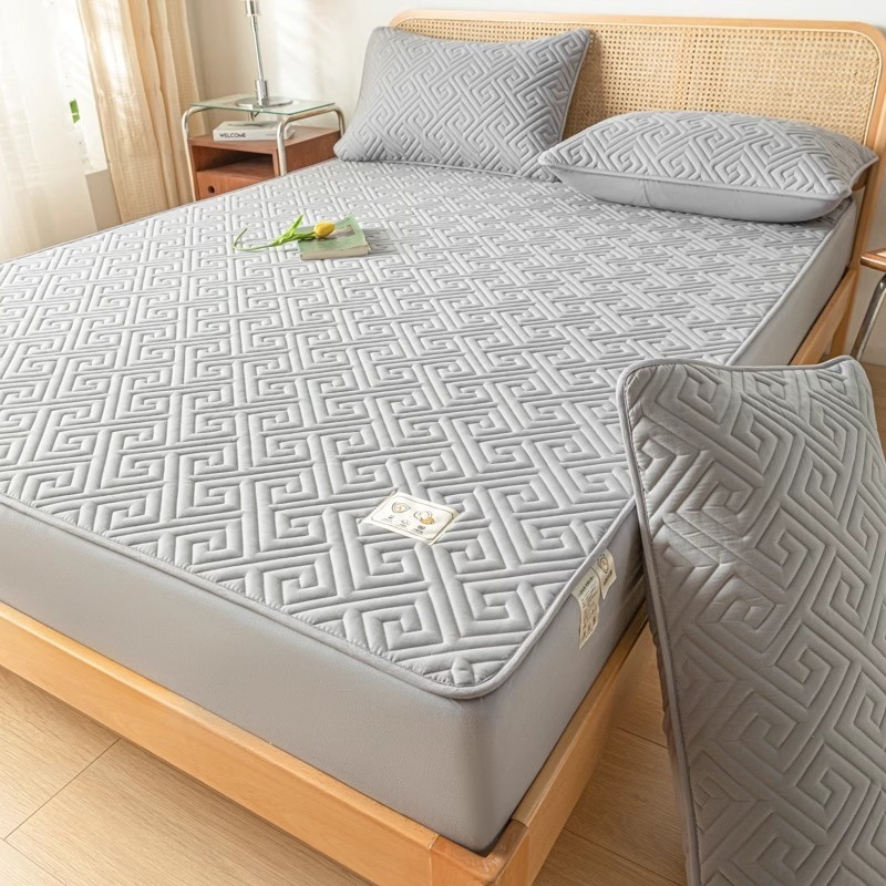 Sombrilla de cama impermeable con aislamiento de orina engrosada de una sola pieza, funda protectora de colchón Simmons, funda de cama todo incluido 2024 nuevas estaciones universales