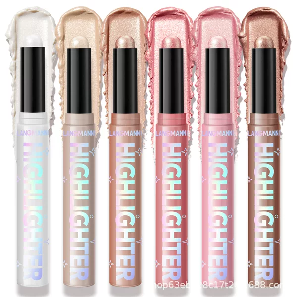 Langmanni's New Six-Color Highlighter Stick and Contour Stick Set, Single Highlighter Stick for Brightening, Exclusively Available for Cross-Border Sales
