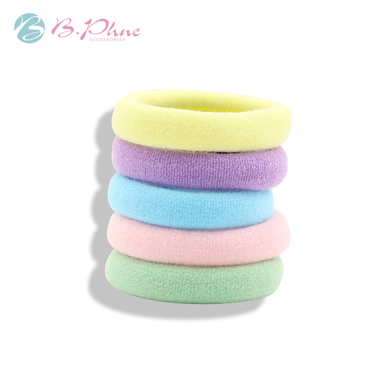 haidilao high quality thick towel ring high elastic hair band basic style 4cm color adult rubber band 200 pieces