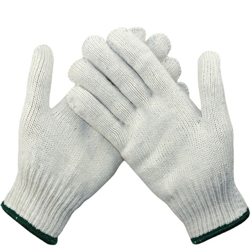 Cotton yarn cotton thread nylon gloves lampshade cotton anti-slip line gloves wholesale construction machinery construction site protective gloves