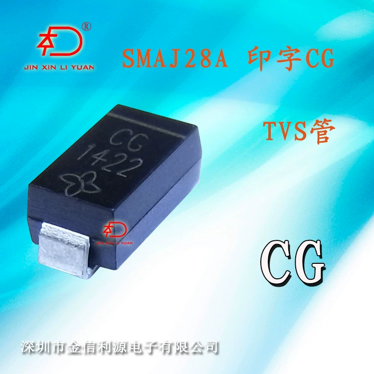 SMD диод напечатанная модель CG SMAJ28A однонаправленный TVS мощность 400W