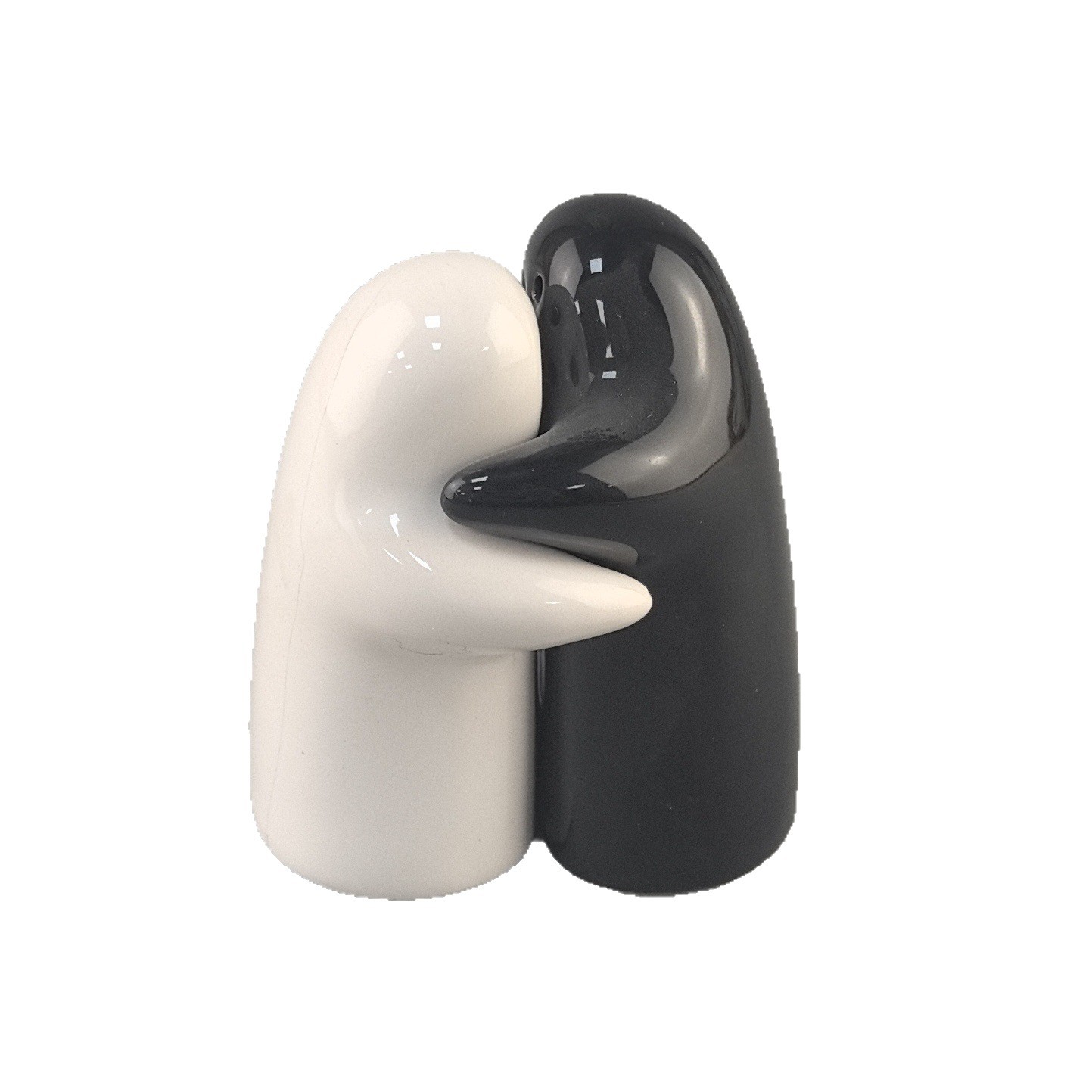 Decoraciones de cerámica fantasma creativas encantadoras de dibujos animados de cerámica de calabaza para el hogar joyas diarias parejas envasado en frasco de sal