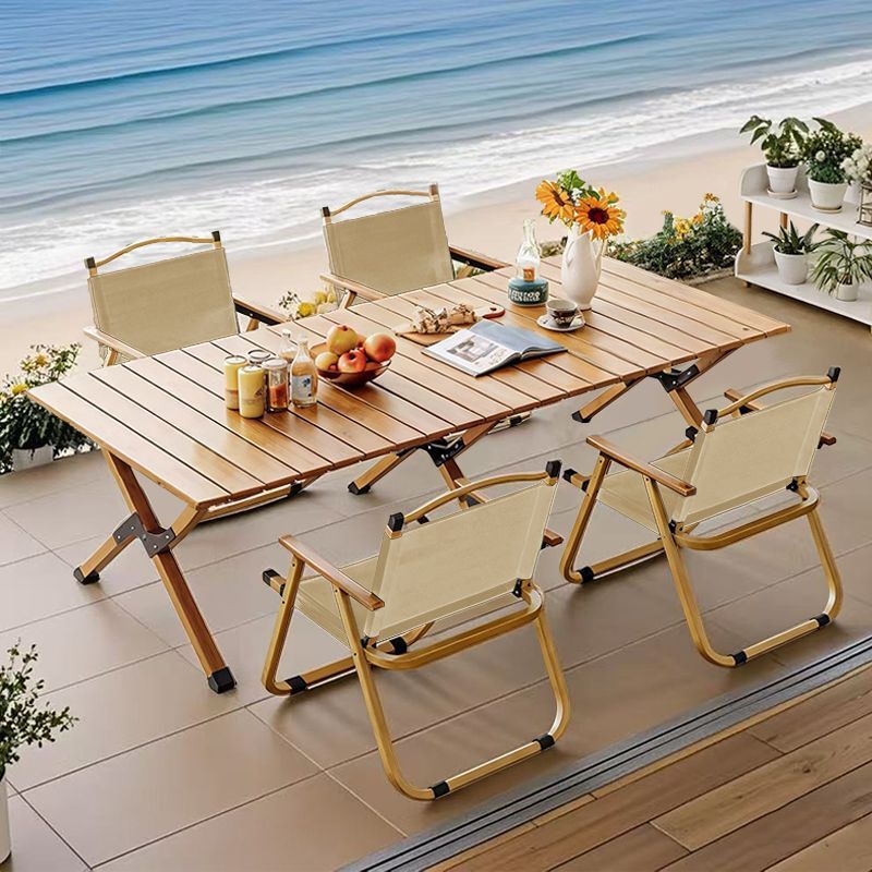 Outdoor Folding Table and Chair Set, Thickened 600D Oxford Cloth, Leisure Camping, Stall Setup, Ultra-Light and Portable Folding Table