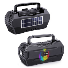 非洲手电筒音响蓝牙 户外音箱便捷插卡收音机太阳能桌面藍芽手提