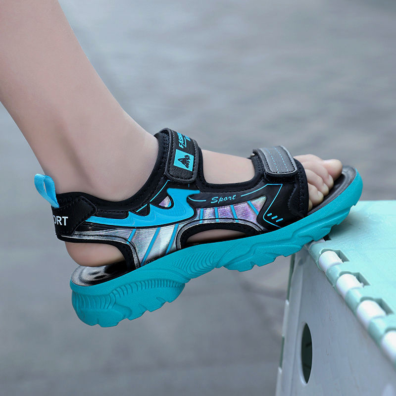 Zapatos para niños, zapatos de playa, ligeros, 6-12 años, sandalias transpirables de verano, niños, estudiantes, hermosos, nuevos antideslizantes y resistentes al desgaste