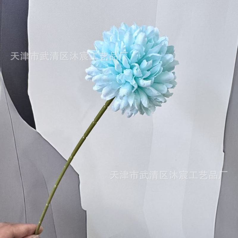シミュレーション単枝球菊単枝刺球卓球菊タンポポ造花客間鉢植え生け花装飾クロスボーダー|undefined