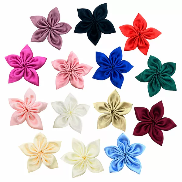 In-Stock 6cm Fabric Sewn Dance Skirt Accessories Hair Accessories DIY Accessories Shoe Flowers Brooch Flowers Versatile Handmade Jewelry
