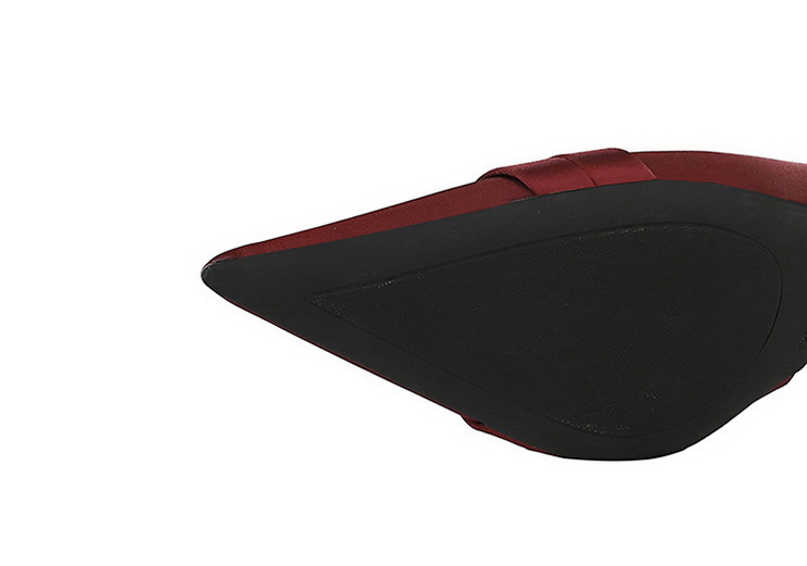 Escarpins élégants à bout pointu en satin avec dos ouvert et bride à la cheville - Escarpins pour femmes pour fêtes et soirées_voghion.com