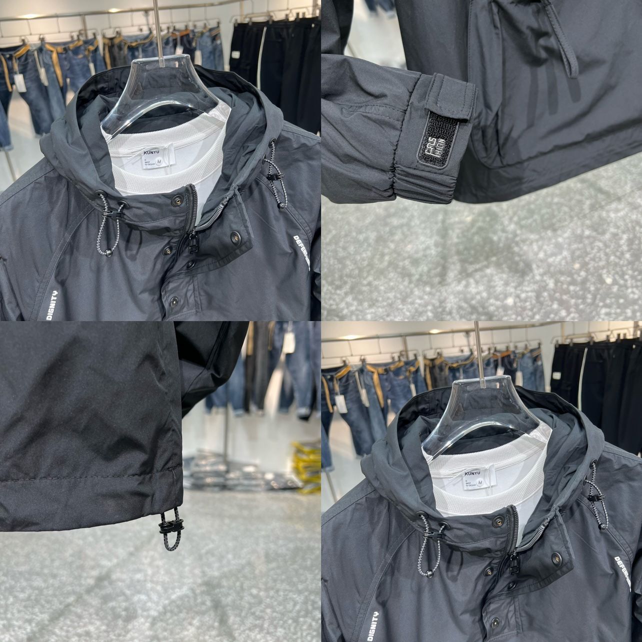 1. Frühjahrskollektion: Neue Herren-Arbeitsjacke, große Kapuzenjacke mit Reißverschlusstasche, Pullover, Windbreaker, lässiger, lockerer Mantel, trendig_voghion.com