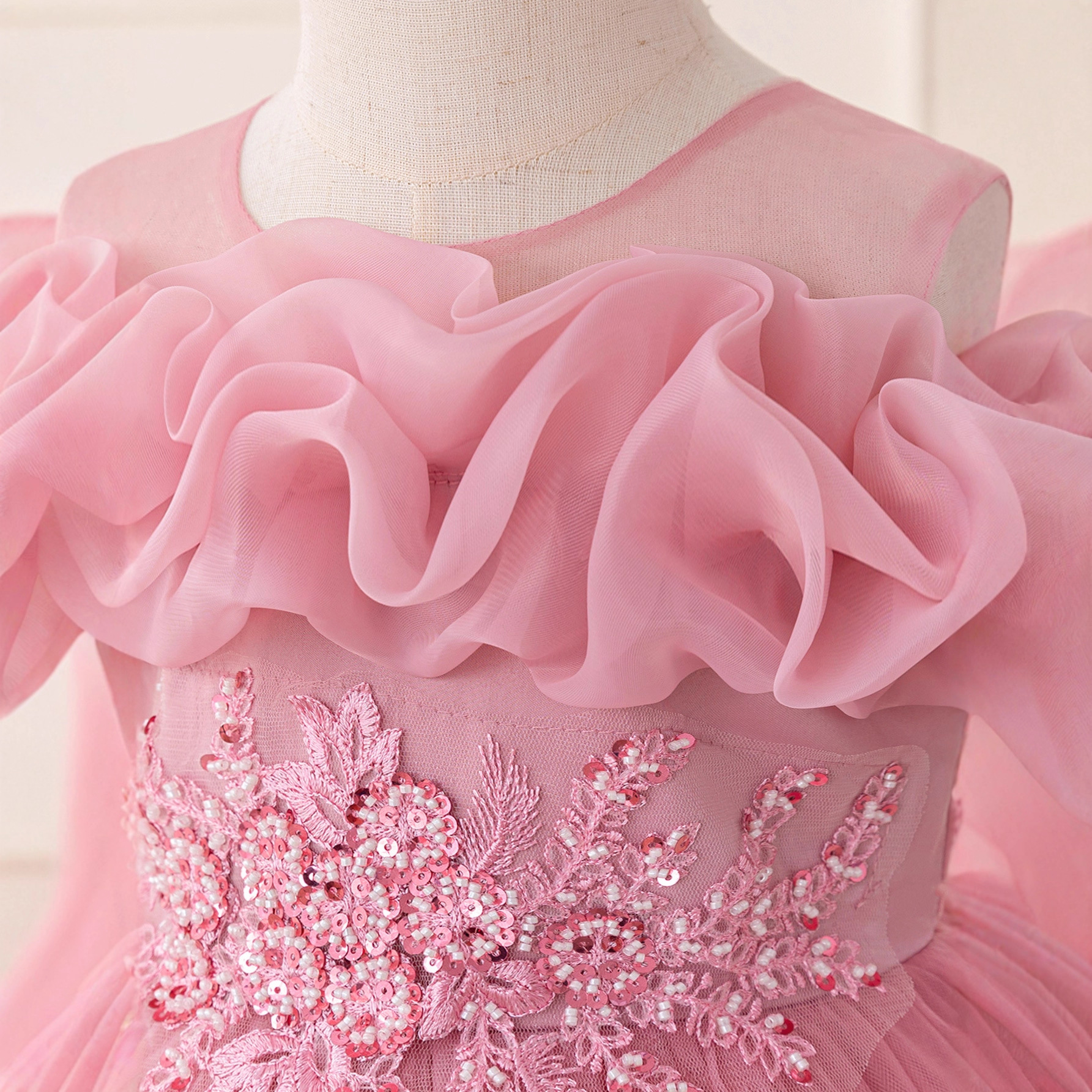 Vestido infantil vestido de princesa cumpleaños vestido de boda de alto nivel vestido de flores vestido de presentación vestido de niño vestido