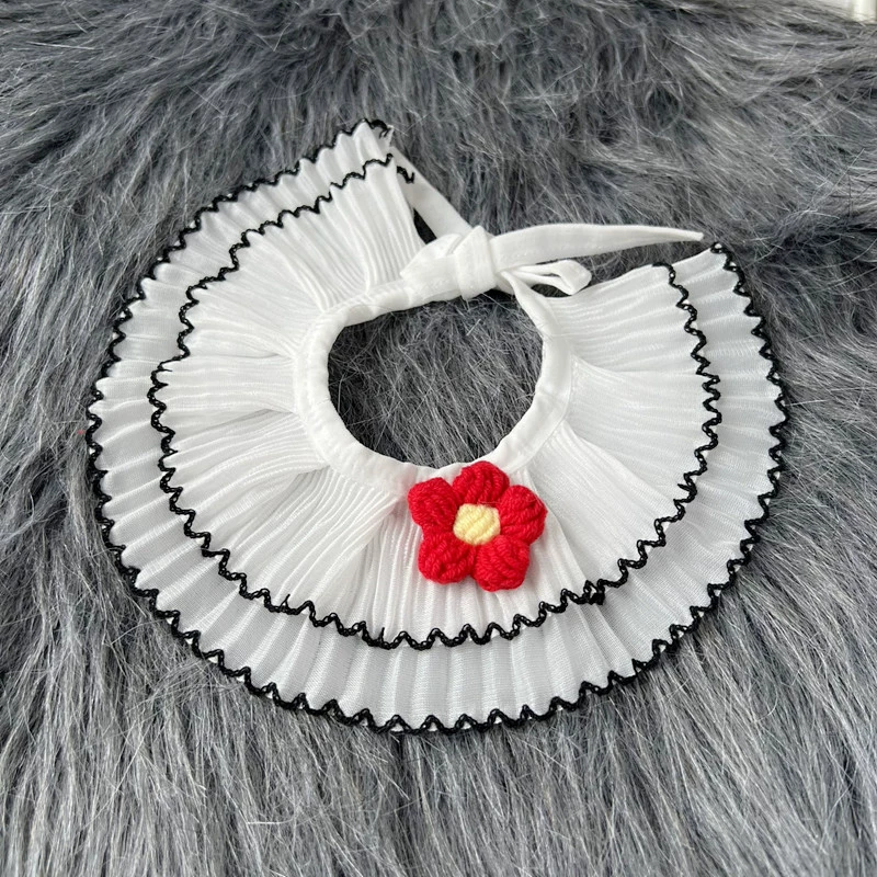 Кошка милый шарф рот полотенце для домашних животных собака цветочный нагрудник молодая кукла кошка одежда украшения аксессуары