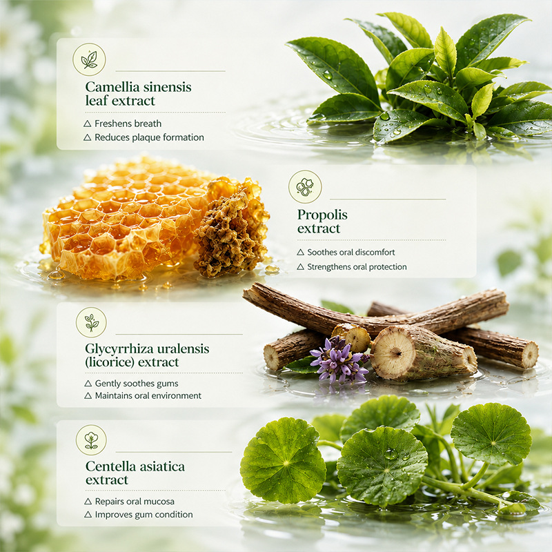 Inglés completo KORMESIC plantas brillante pasta de dientes pasta de dientes limpieza de cuidado comercio exterior transfronterizo mayorista image 4