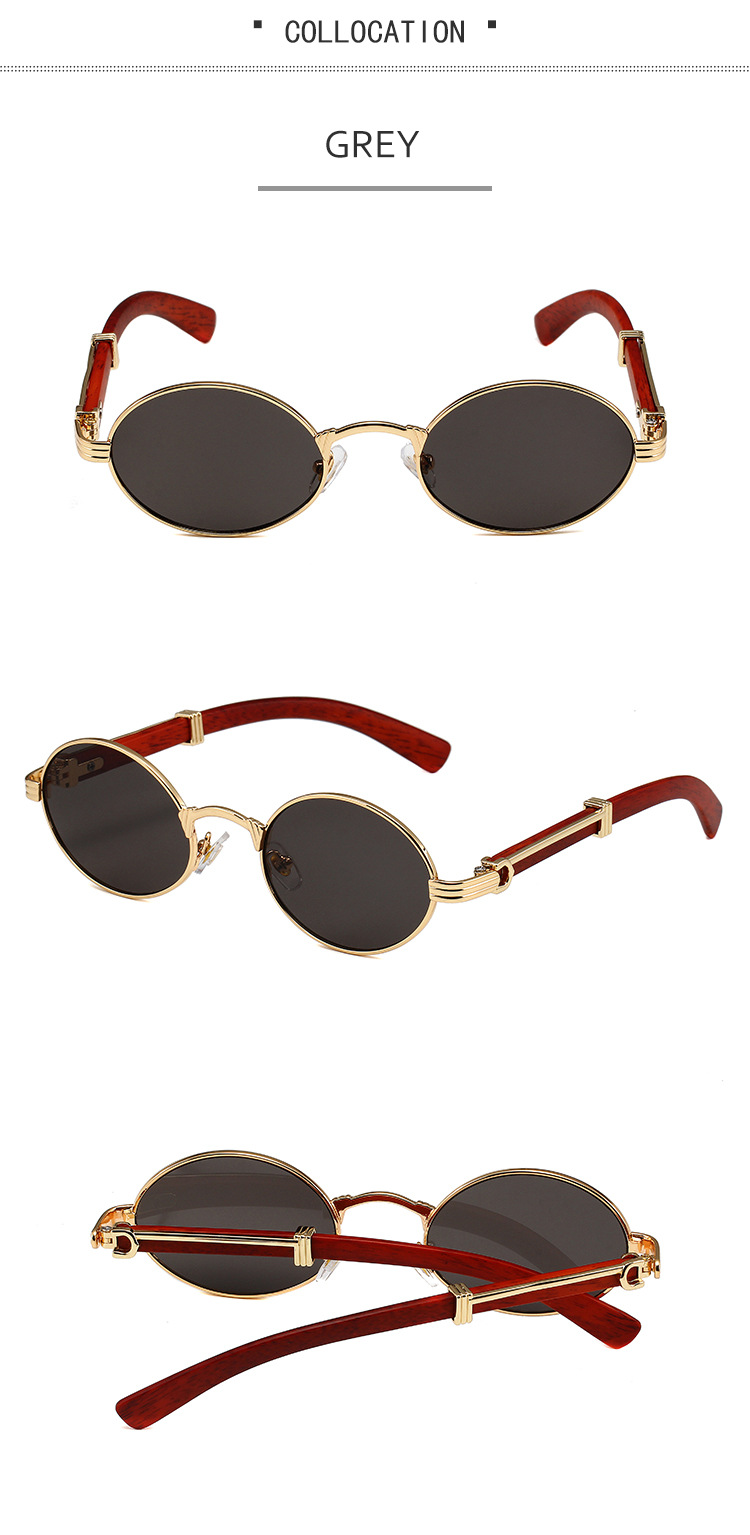 33g Weight Full Frame Glasses Structure Sunglasses Classification PC, UV400 Protection Lens Material Oval Frame Glasses Style Daily, Street Occasion Solid Color Pattern Unisex Gender Retro, Simple Style Style Retro Simple Style Solid Color PC UV400 Protection Oval Frame Full Frame Women's Sunglasses 6