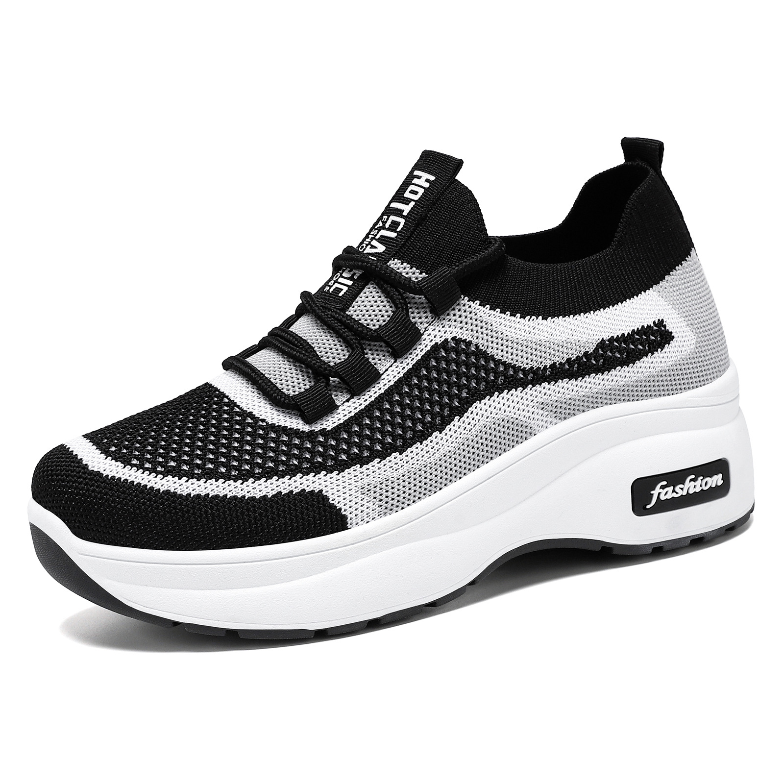 Zapatos de mujer 2026 de verano con suela gruesa, estilo casual, para comercio exterior al por mayor, zapatos que aumentan la altura, transpirables, cómodos, para mamá. image 7