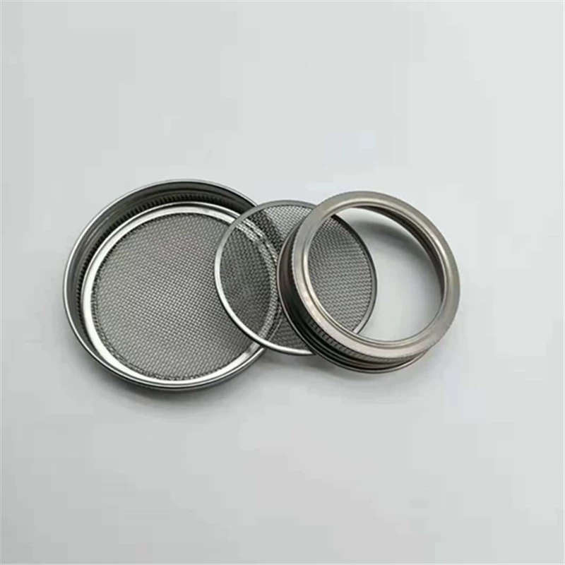 В наличии 3,3-дюймовая раздельная сетчатая Крышка для прорастания семян пищевого качества, крышка фильтра для прорастания, ситечко