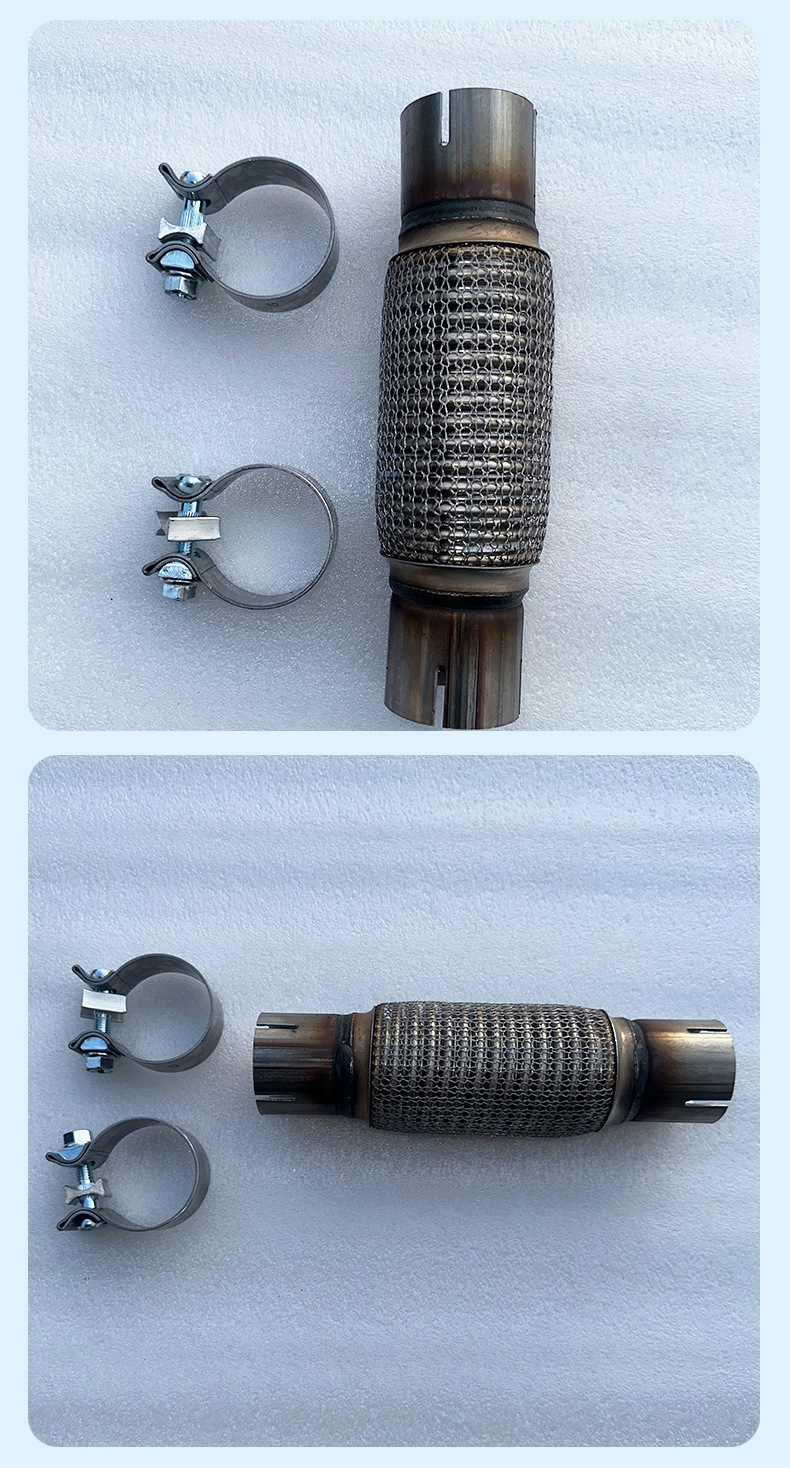 Car and Truck Exhaust Pipe Soft Connection, Three-Way Catalytic Converter Silencer, Special Soft Connection, Soft Mesh