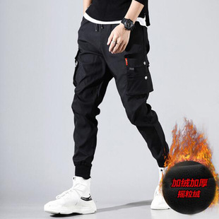 Men's trend sports demi-season trousers for leisure, Korean style, oversize