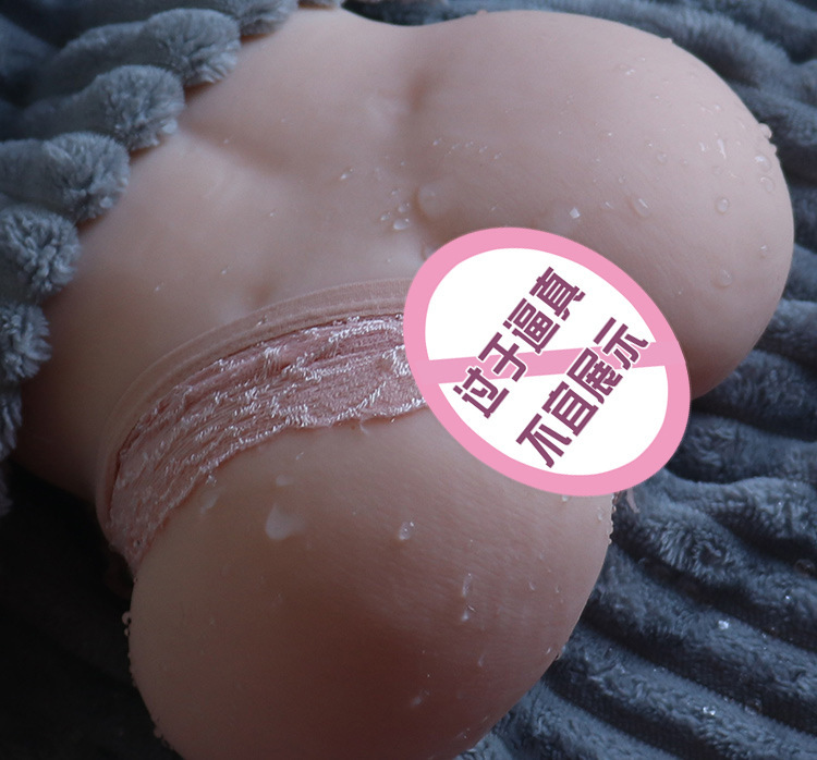 Half-Body TPE Masturbator with Realistic Vagina and Buttocks, Manual Male Pleasure Device — detail image 17