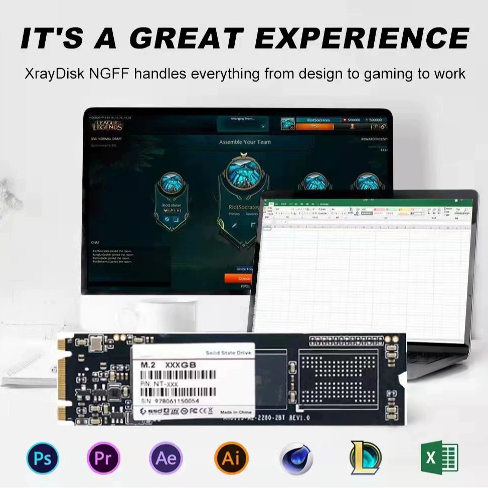 Cross-border NGFF M.2 расширение 1TB 2TB 4TB 4TB SATA3.0 Высокоскоростной SSD твердотельный диск 2280м