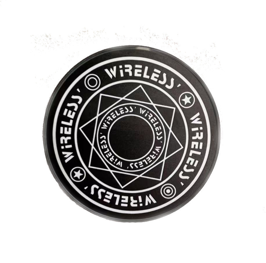 Cargador Inalámbrico Circular Grande para Escritorio, Carga Rápida para Teléfono Móvil con Efecto de Sonido, Bandeja Redonda para Productos, Fabricante Mayorista