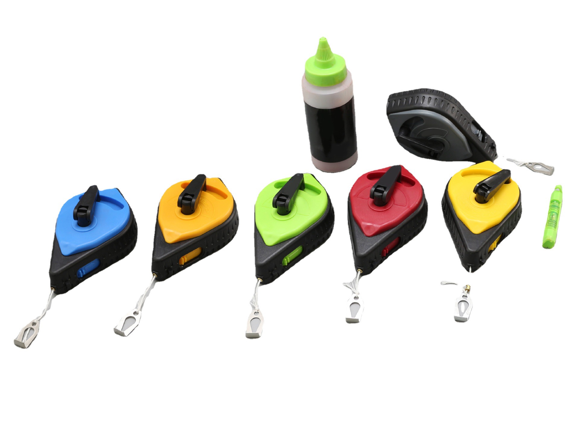 高档粉线盒 划线器粉斗弹线器小巧可爱打线器粉线盒高级墨斗