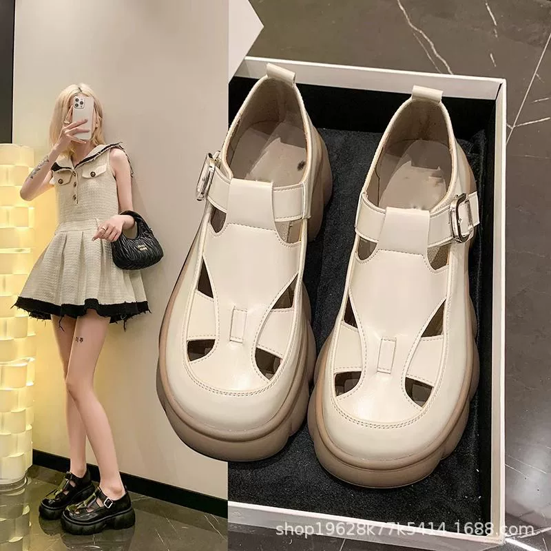 Настоящие мягкие кожаные римские сандалии женские весенние летние одиночные туфли