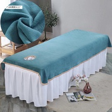美容院专用毛毯加厚床单80*190美容按摩床理疗保暖美容床毯子绒毯