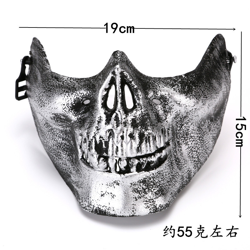 Soldados esqueleto en stock 3 generaciones de equipos militares estadounidenses media cara máscara de terror