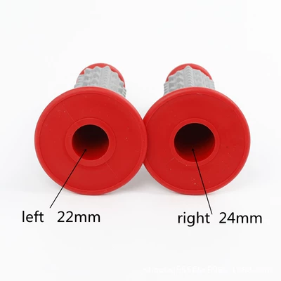 Atv Gaosai Modified Silicone Large: Motorcycle Handle Cover - a-pair-of-large-particle-red-handle-covers