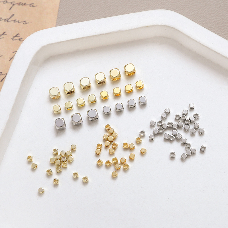 10 Pieces Diameter 3mm Diameter 4mm Diameter 5mm Copper Solid Color Beads display picture 5