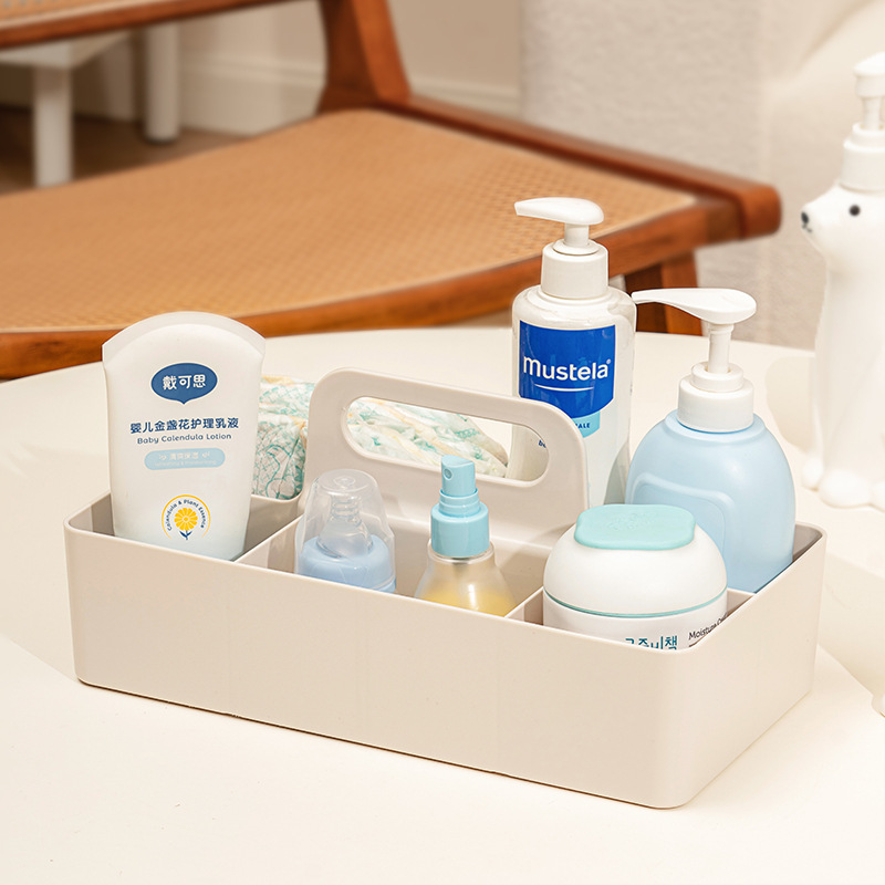 Baby Product Storage Box Household Multi-Grids Large-Capacity Storage Basket Baby Diaper Special Storage Basket