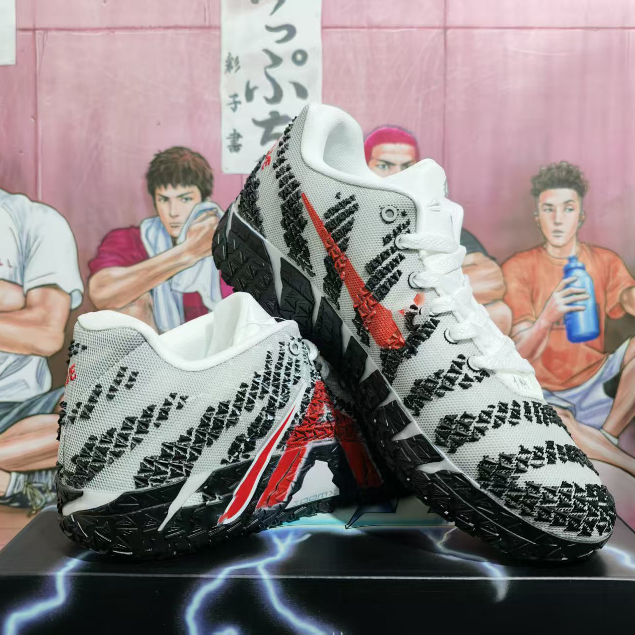 Pure original Ja3 Morant tres generaciones de pulso negro, zapatos de baloncesto nocturno para hombres y mujeres, zapatos deportivos de moda