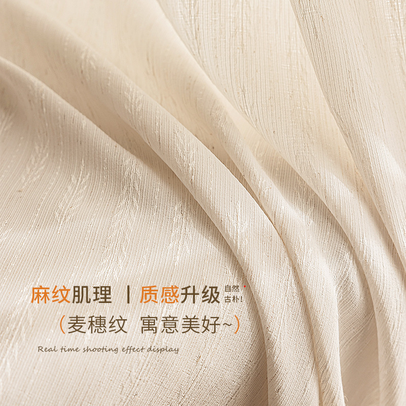 Nuevo estilo medieval a través de impermeable estilo francés sala de estar dormitorio balcón atmósfera sensación de lino personalizado