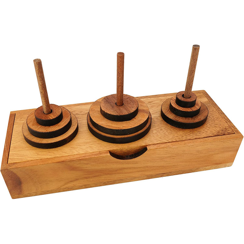 Divertido rompecabezas de madera, juego de mesa, educación temprana para niños, forma intelectual, juego de combinación, bloque de construcción, juego de torre apilado, juguete